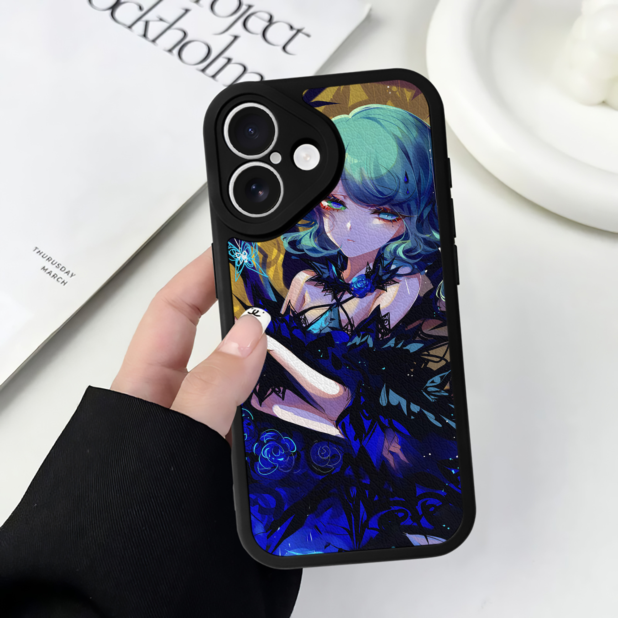 （画像用） 刀剣乱舞 Touken Ranbu 【iPhone 16シリーズ対応】シリコンスマホケース（レザー調） 材質：シリコン